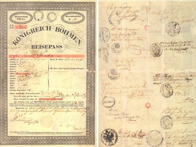 Máchův cestovní pas
