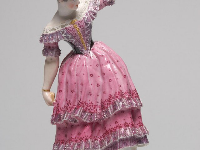 Fanny Elssler jako Florinda; porcelánová soška, 1843 (Theatermuseum, Wien)