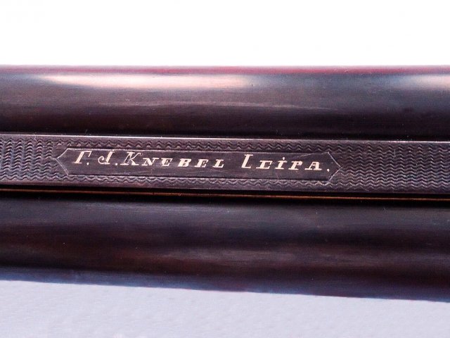 Signatura brokovnice Franze Josefa Knebela. Foto J. Hejl.