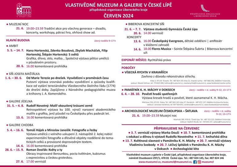 Program na červen
