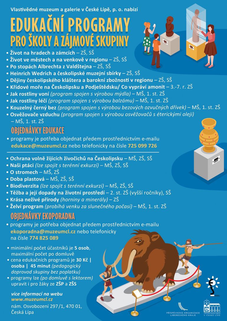 Edukační programy pro školy a zájmové skupiny