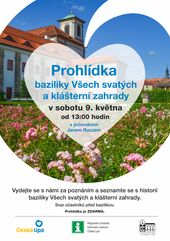 Prohlídka baziliky Všech svatých a klášterní zahrady